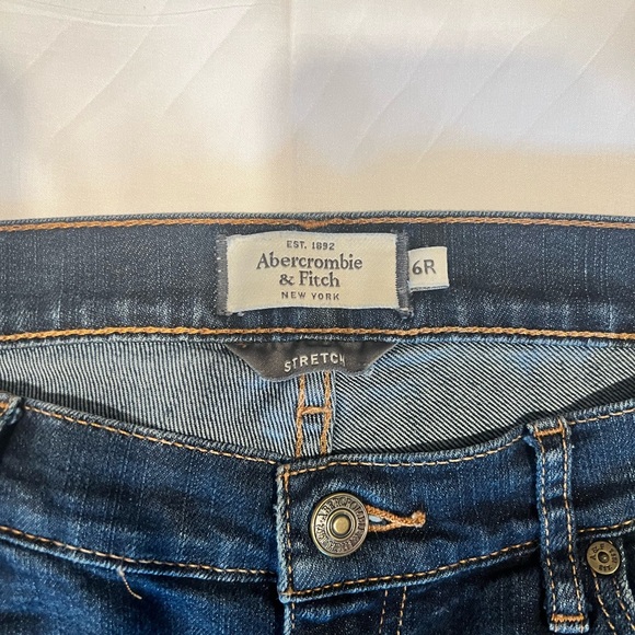 Abercrombie & Fitch Dark Blue Straight Leg Jeans - Picture 3 of 6